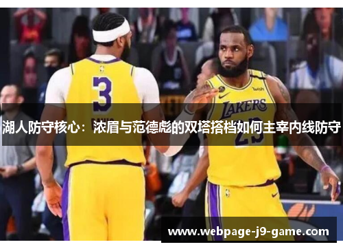湖人防守核心：浓眉与范德彪的双塔搭档如何主宰内线防守